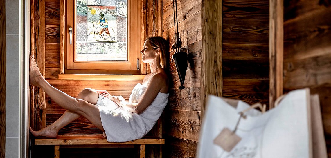 Entspannen in der Sauna