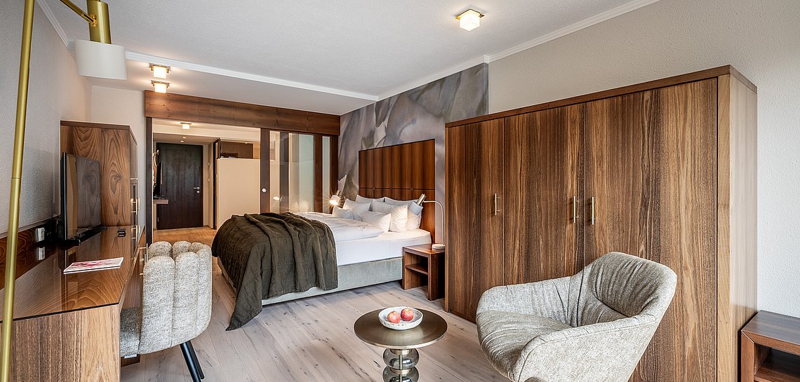 Juniorsuite Montana Schlafbereich