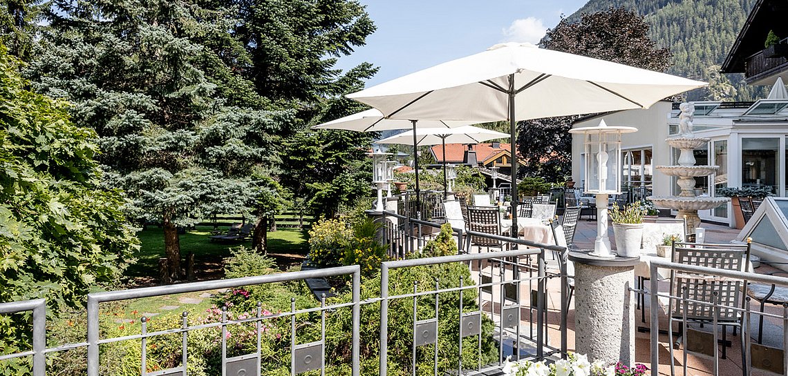 Terrassenfoto im Sommer