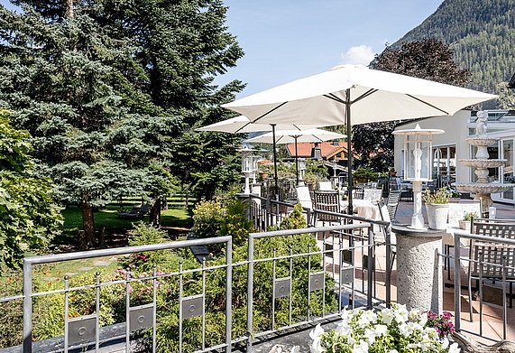 Terrassenfoto im Sommer