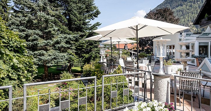 Terrassenfoto im Sommer