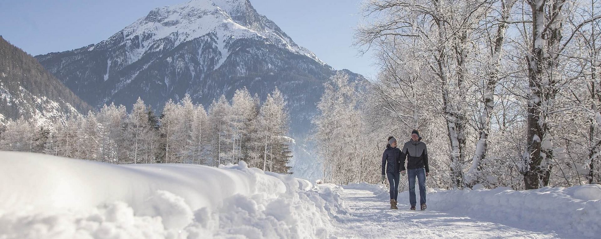 Laengenfeld im Oetztal Winterlandschaft