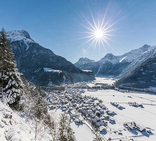 Panoramabild Ötztal Winter