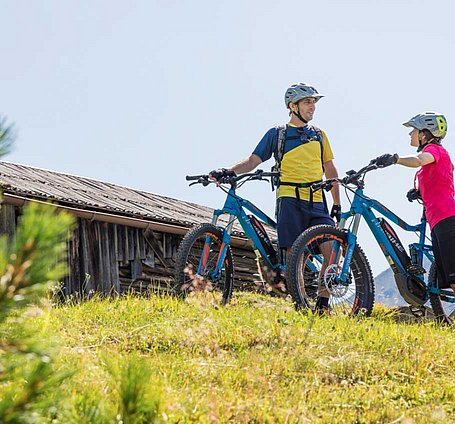 Mountainbiker im Gelände