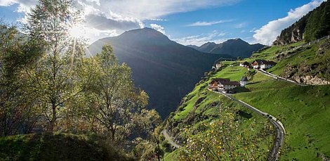 Blick auf Farst im Ötztal