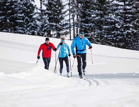 Gruppe von Langläufern