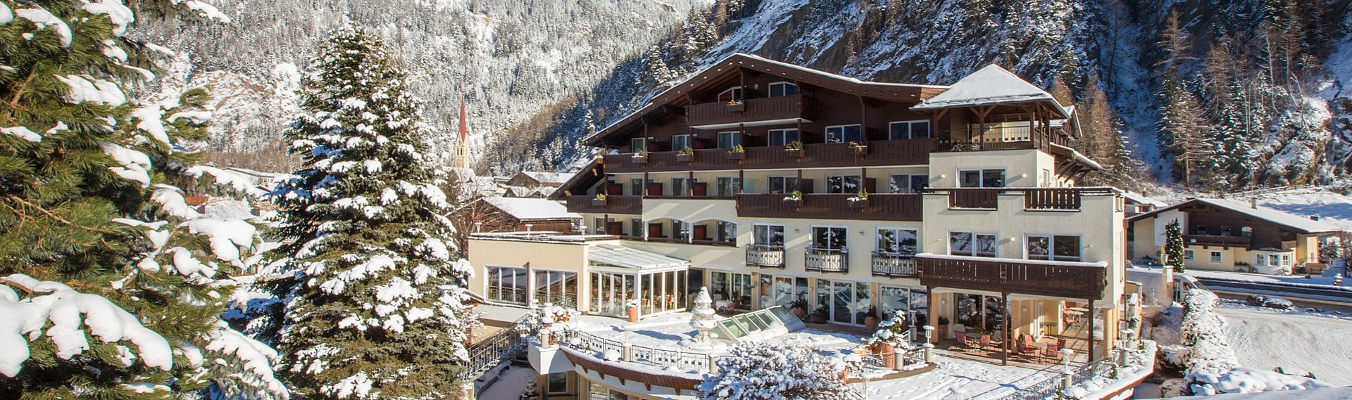 Das Hotel Rita in Längenfeld im Winter