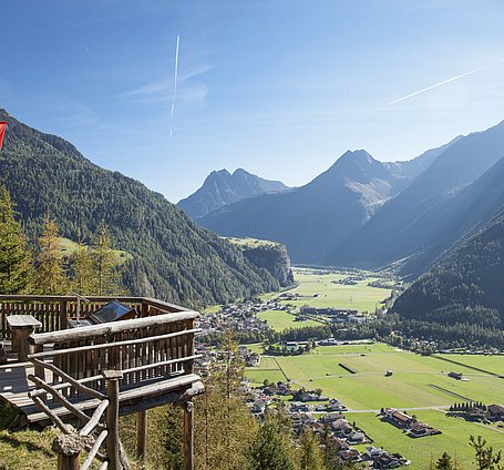 Blick auf Längenfeld