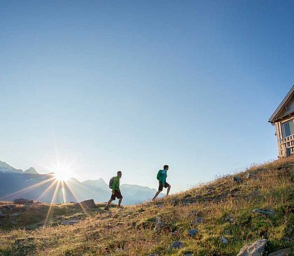 Wanderer vor Panorama