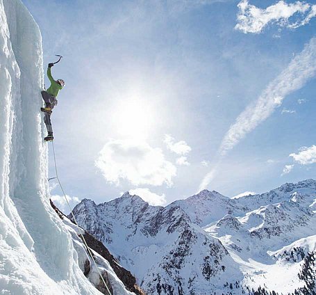 Eiskletterer im Ötztal