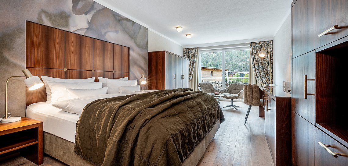 Juniorsuite Montana Schlafbereich